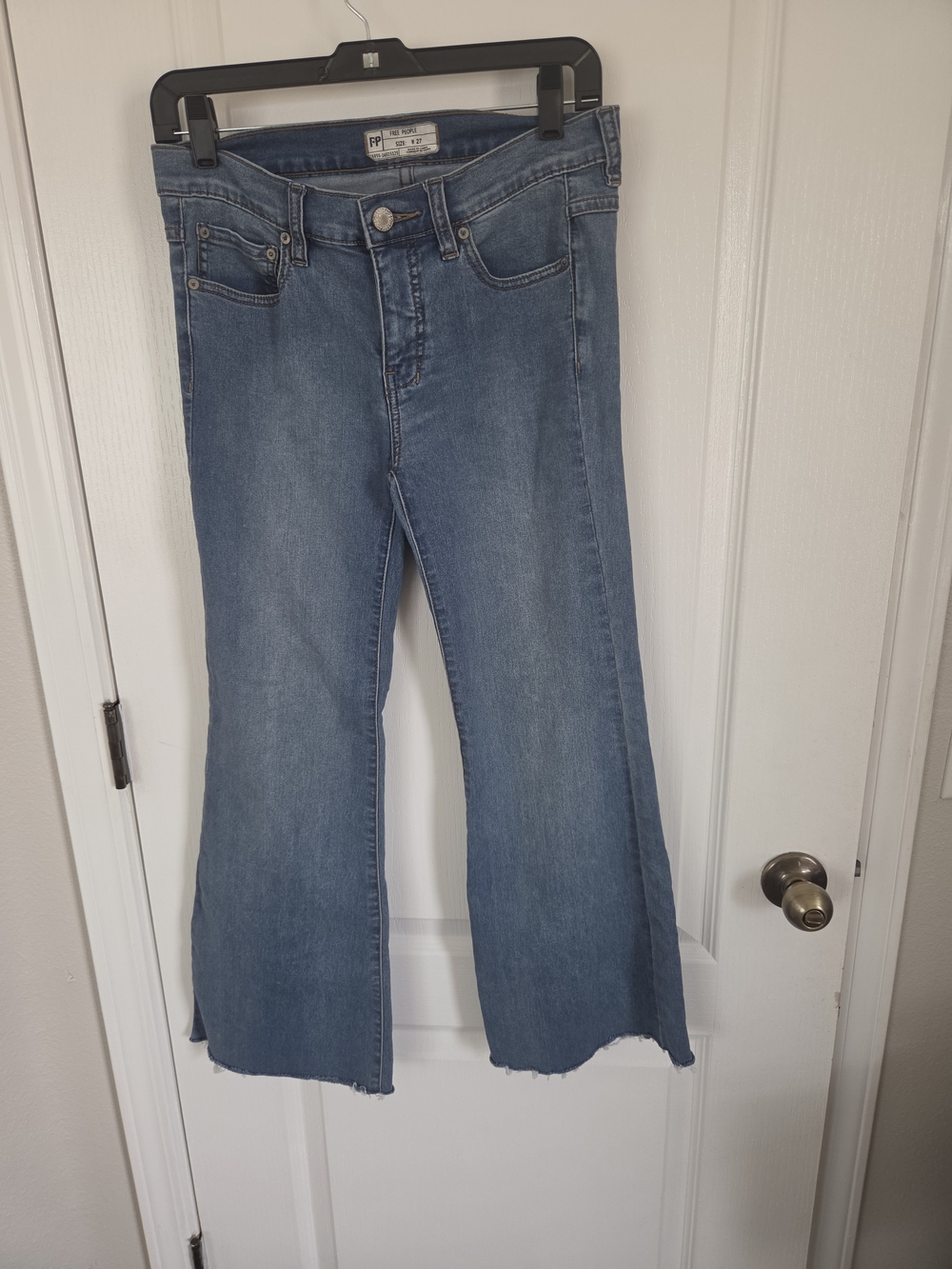 Free People Light Blue Flare Jeans